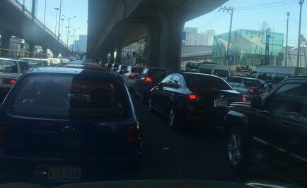 Bloqueo contra gasolinazo provoca caos vial en Periférico Norte