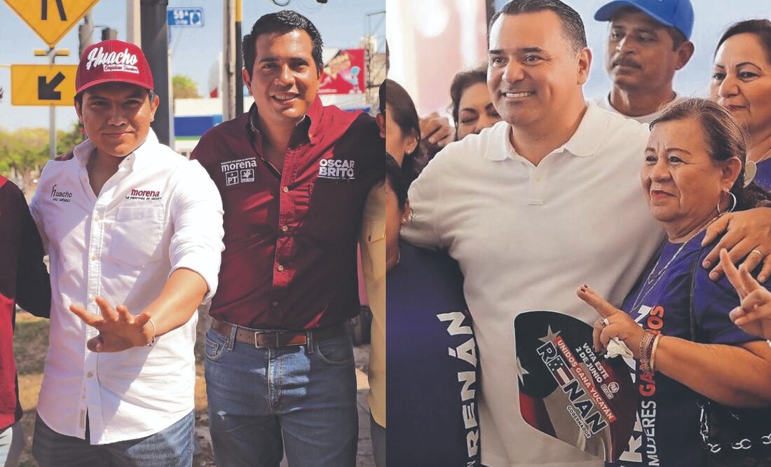 Renán Barrera se comprometió a
trabajar en un plan que otorgue
servicio de estancias infantiles y Joaquín Díaz Méndez
encabezó una caravana en nombre
de su papá, Joaquín Díaz Mena. Foto Especial