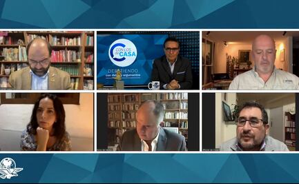 Debate "Con Los de Casa": Cravioto defiende reforma militar; Álvarez Icaza ve incongruencia