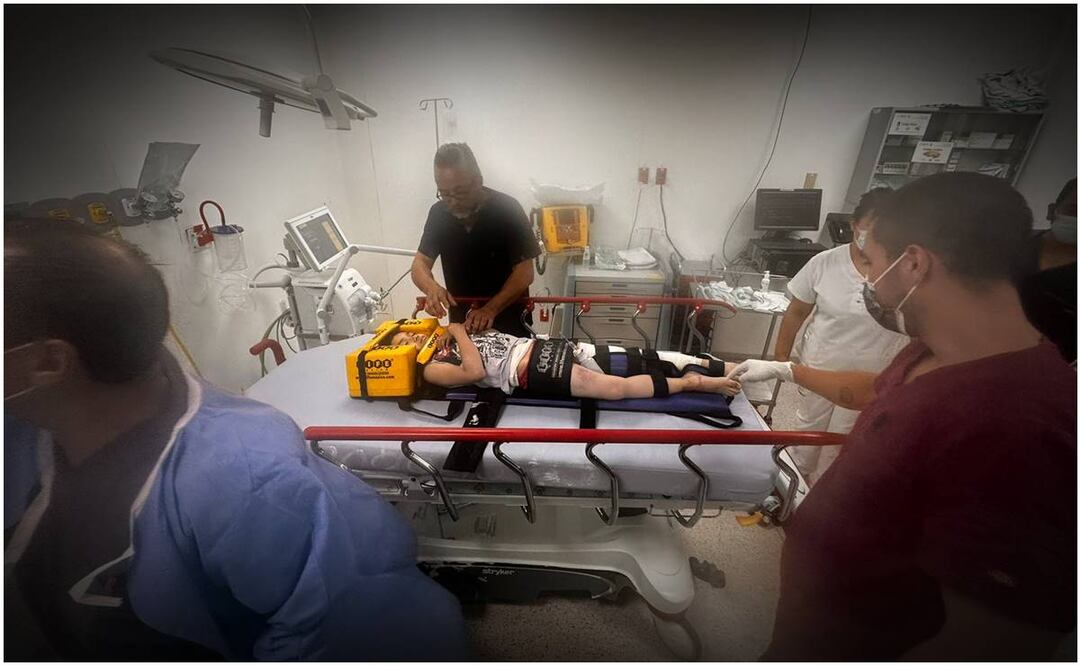 Santiago Maximiliano perdió parte de la pierna derecha en accidente vial. Foto: Especial