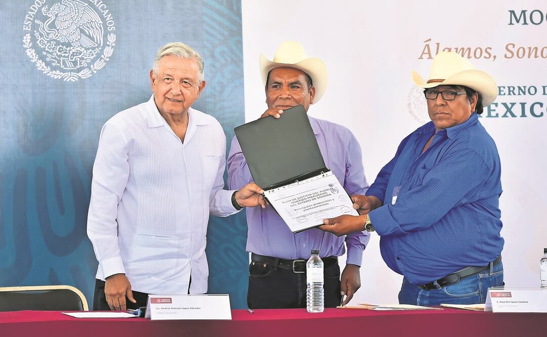 El presidente Andrés Manuel López Obrador informó en Sonora que el lunes o martes dará su postura con relación a la cumbre. Foto: PRESIDENCIA
