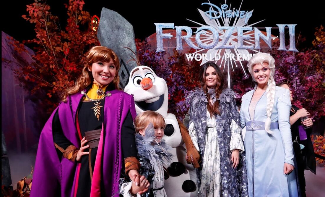 Selena Gomez al estilo Frozen. Foto: Reuters