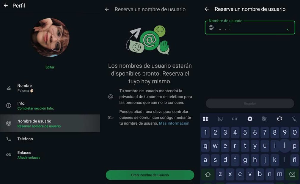 Paso a paso: cómo reservar tu nombre de usuario de WhatsApp. Imagen: captura de pantalla