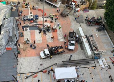 Metro inicia montaje de infraestructura tras incendio en subestación