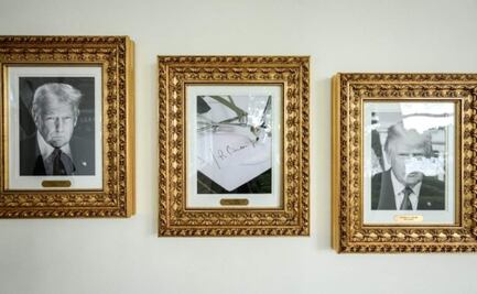 Casa Blanca inaugura el "Paseo de la Fama presidencial" y sustituye foto de Biden por un bolígrafo automático