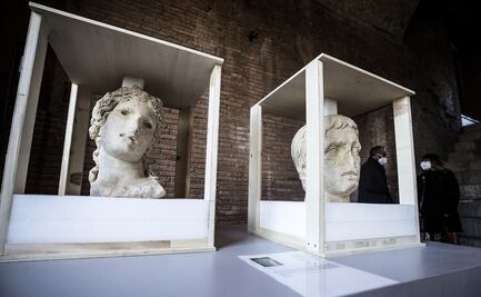 Arqueólogos hallan en Roma bustos de Dionisio y el emperador Augusto