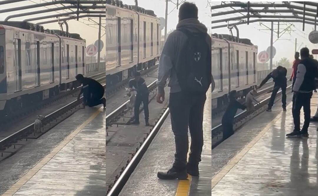 Un héroe en el metro de Monterrey. Fuente: Tiktok @estebanescamilla72