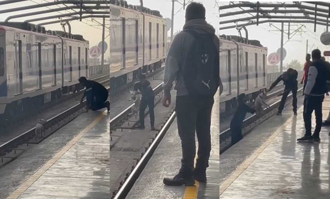 Un héroe en el metro de Monterrey. Fuente: Tiktok @estebanescamilla72