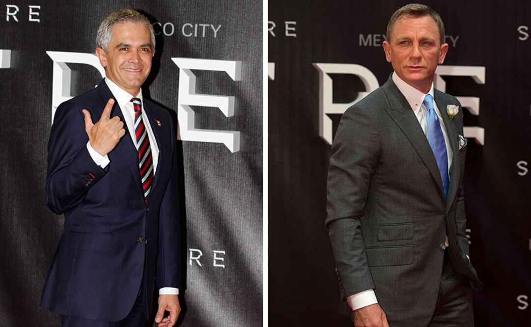 El jefe de gobierno del DF, Miguel Mancera y el protagonista de la cinta. FOTO: Agustín Salinas