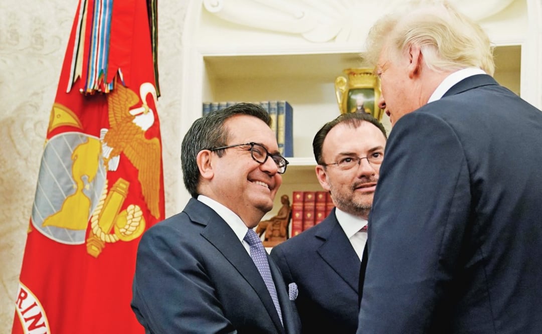 The Mexican representatives met with Trump - Photo: Mandel Ngan/EL UNIVERSAL