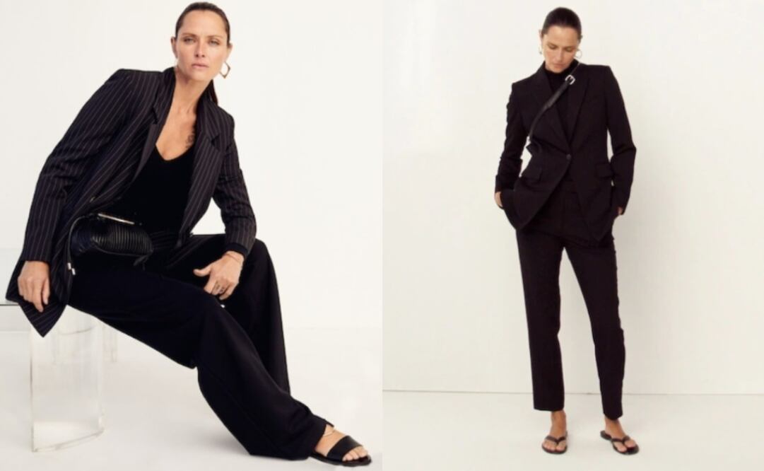 Tendencia para primavera de usar pantalón de vestir con sandalias