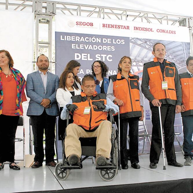 Accesibilidad. Ayer arrancó la campaña Concientización en Beneficio de las Personas con Movilidad Limitada del SCT Metro. Foto/ESPECIAL