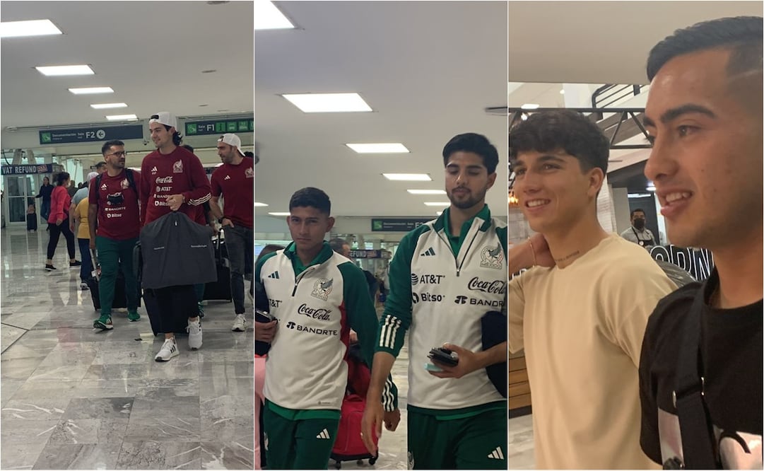 Los integrantes del Pachuca en el Aeropuerto de la Ciudad de México / Fotos: Edgar Enríquez - EL UNIVERSAL