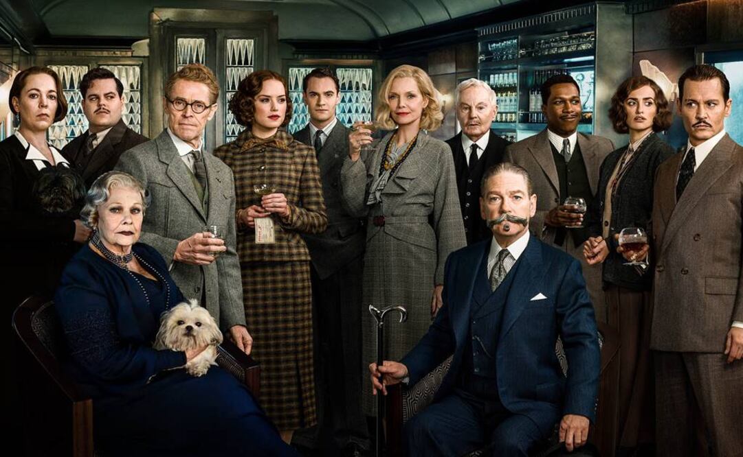 Penélope Cruz, Michelle Pfeiffer y Johnny Depp aparecen en "Murder on the Orient Express". FOTO: Cortesía de Twentieth Century Fox.
