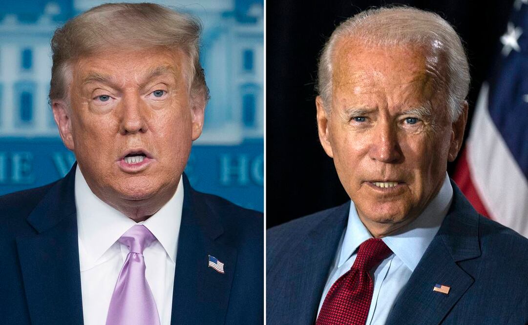 Donald Trump y Joe Biden. Foto: AP