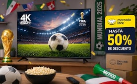 Mundial 2026: la pantalla 4K ideal para ver el partido inaugural en Mercado Libre; tiene hasta 50% de descuento