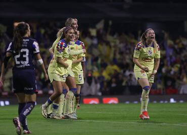 América pega primero y vence a Rayadas en la Final de Ida de la Liga MX Femenil