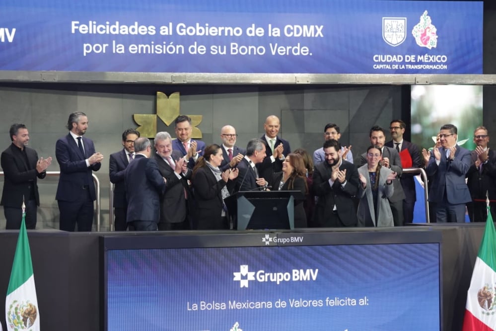 Gobierno de CDMX emite Bono Verde en la Bolsa Mexicana de Valores; financiará nuevas líneas 5 y 6 de Cablebús. Foto: Carlos Mejía