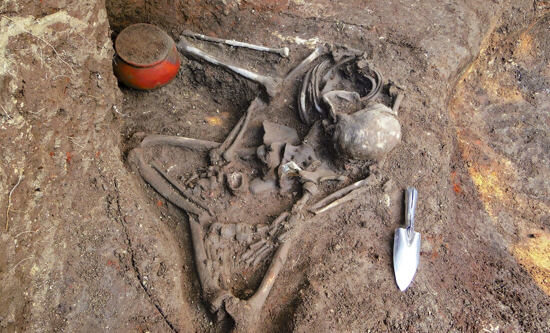 La erupción del volcán Ilopango habría acabado con todos los seres vivos en un radio de 40 kilómetros. En la imagen, una osamenta de la zona arqueológica de Nueva Esperanza. Foto: EFE, archivo