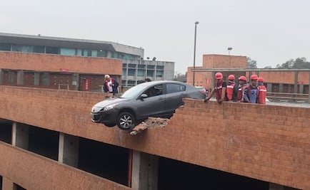 Reportan accidente en estacionamiento de Universidad Iberoamericana
