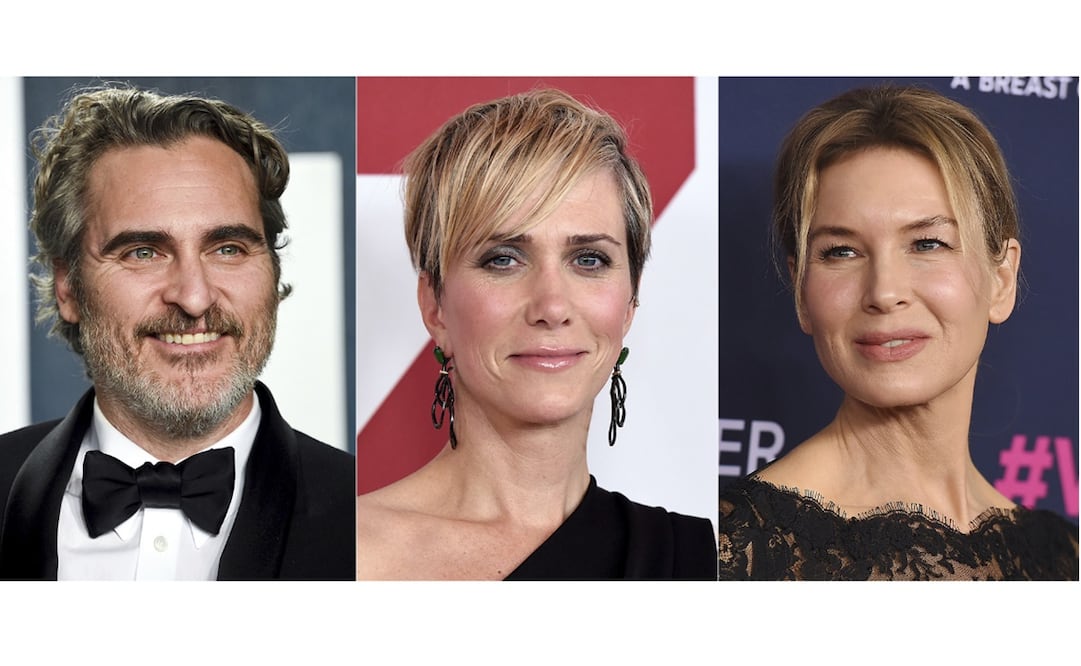 Joaquin Phoenix, Kristen Wiig y Renée Zellweger integran la lista de presentadores. Foto: AP 