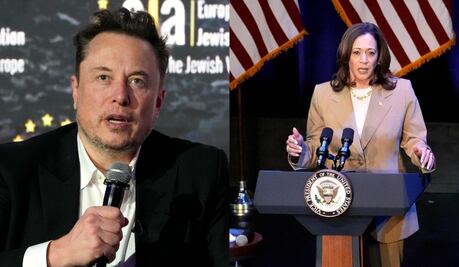 Elon Musk comparte video manipulado de Kamala Harris donde llama "senil" a Biden; desata polémica