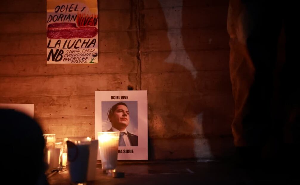 Velada en memoria de le magistrade Ociel Baena, a dos años de su muerte, en la Estela de Luz este jueves 13 de noviembre de 2025. Foto: Fernanda Rojas/ EL UNIVERSAL