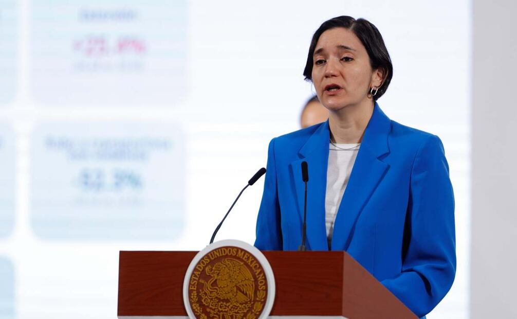 Marcela Figueroa, titular del Secretariado Ejecutivo del Sistema Nacional de Seguridad Pública (SESNSP), informó que desde el inicio de la administración de la presidenta Claudia Sheinbaum Pardo hay una disminución del 25.3 % en el delito de homicidio doloso a nivel nacional. Foto: Diego Simón / EL UNIVERSAL