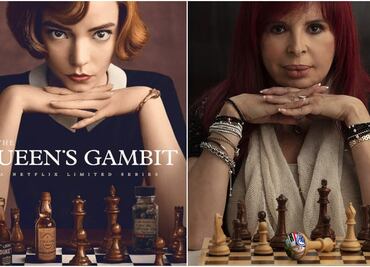 Redes ponen en jaque a Layda Sansores por imagen al estilo "Gambito de dama"