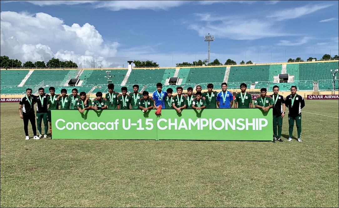 Selección Mexicana Sub 15 quedó en segundo lugar - foto: @miseleccionmx