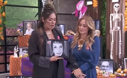 Andrea Legarreta rompe en llanto: "Nadie quiere ver la foto de su madre en una ofrenda de  muertos"