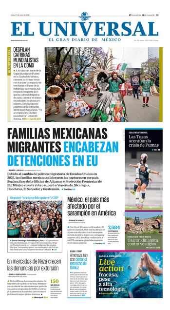 Portada impresa del 23 de marzo de 2026