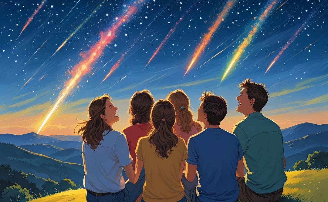 La lluvia de meteoros Bootidas se verá mejor el próximo 27 de junio. Foto: Generada con IA