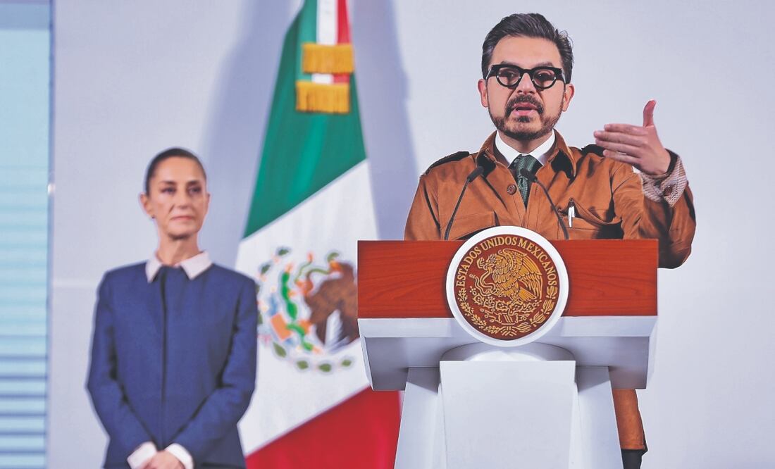 Zoé Robledo, director del IMSS, presentó la plataforma electrónica Receta Completa a fin de mejorar la distribución de medicamentos. Foto: de BERENICE FREGOSO. EL UNIVERSAL