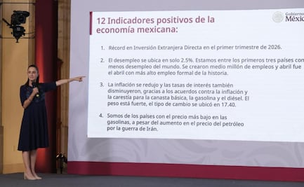 Sheinbaum defiende economía mexicana tras baja de Moody’s y guerra en Medio Oriente; presenta 12 indicadores positivos