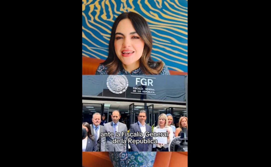 Andrea Chávez responde a la bancada panista tras haberla denunciado ante la Fiscalía General de la República. Foto: Captura