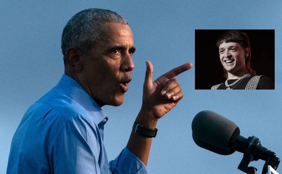 Entre las preferencias musicales de Barack Obama está el mexicano Peso Pluma. Foto: Archivo AFP.