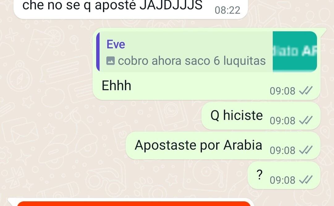 La conversación con su pareja cuando se dio cuenta del error / Foto: Especiales