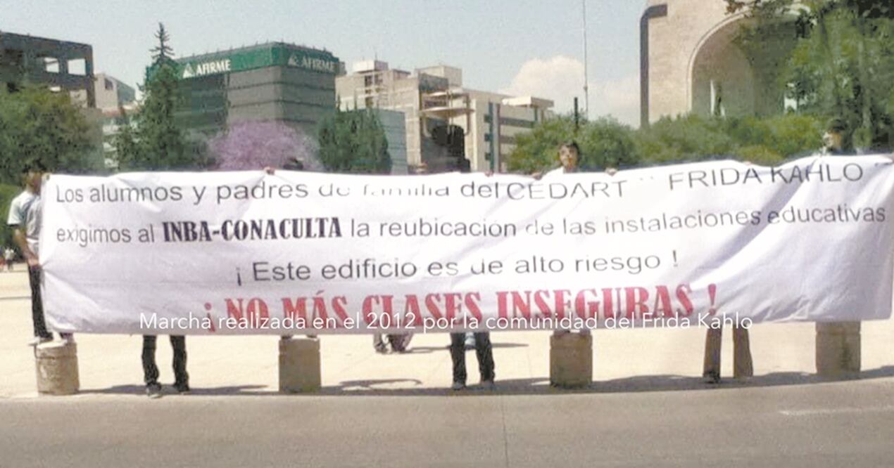 La comunidad del Cedart ha protestado desde hace años por un espacio. Foto: ESPECIAL