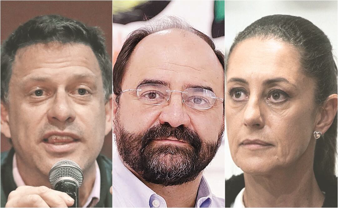 Fernando Belaunzarán, Ex candidato a diputado del Frente; Emilio Álvarez Icaza, Senador y Claudia Sheinbaum Jefa de Gobierno electa