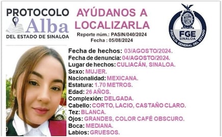 Identifican cuerpo encontrado en playa de Sinaloa; pertenecen a joven desaparecida el pasado 3 de agosto