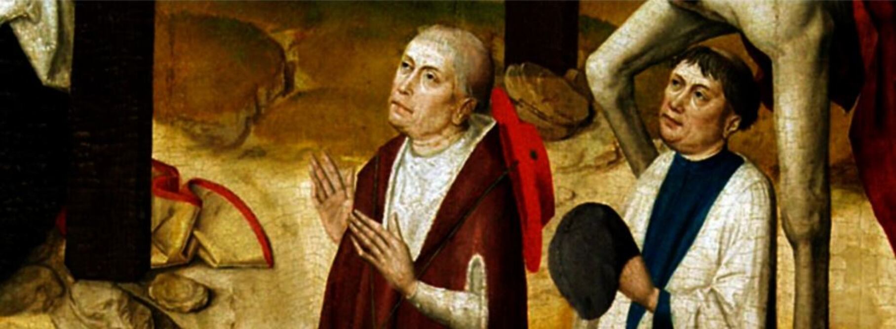 Pintura del teólogo hecha en el siglo XV por un pinto gótico conocido como el Meister des Marienlebens./Biblioteca Nacional Mariano Moreno