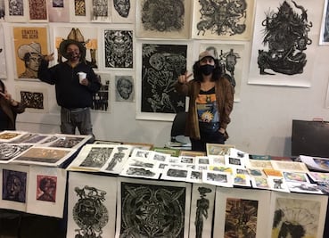 Última tarde del “Tianguis de gráfica, La Zurda", en Los Pinos