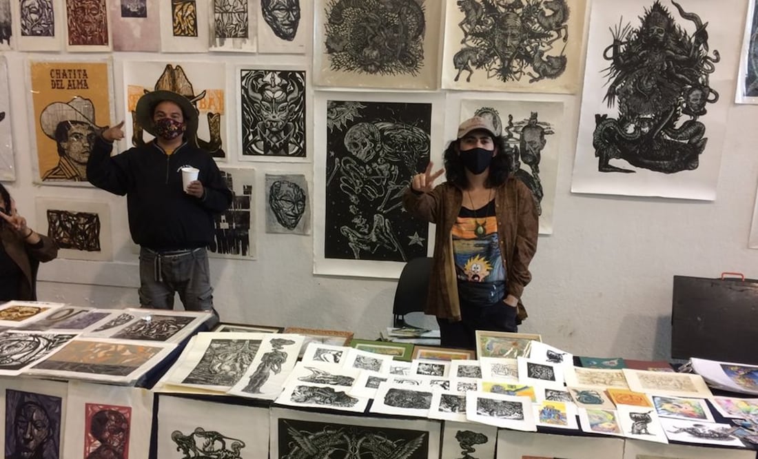 “Tianguis de gráfica, La Zurda". Fotos: Sonia Sierra