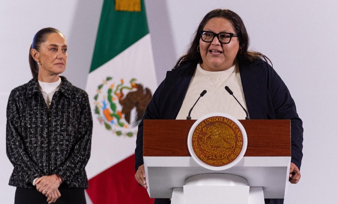 Citlalli Hernández, titular de la Secretaría de las Mujeres, informó que ya está lista la Cartilla de los Derechos de las Mujeres. Foto: Hugo Salvador/EL UNIVERSAL