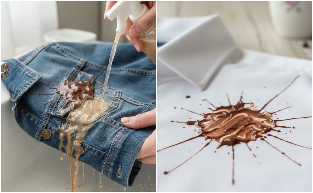 Manchas de chocolate: el truco infalible para quitarlas de la ropa sin arruinarla. Imagen: IA