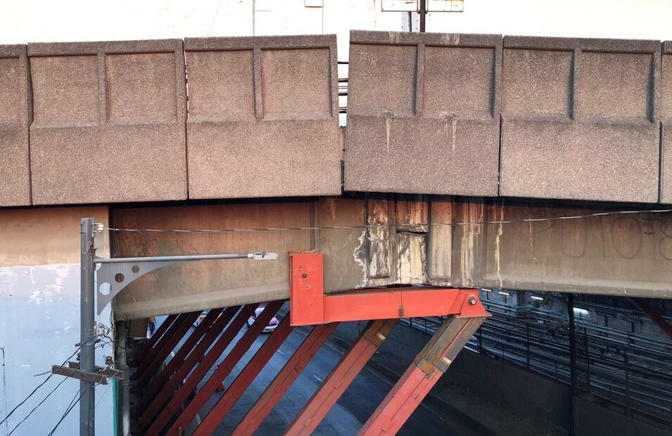 Así la Secretaría de Obras apuntó el tramo elevado. FOTO: Isidro Corro/ EL UNIVERSAL/