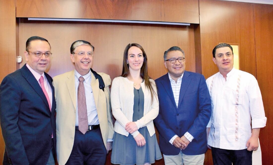 Germán Martínez, Jaime Cárdenas, Gabriela Cuevas, Horacio Duarte y José María Martínez, asesores de AMLO. (ESPECIAL)