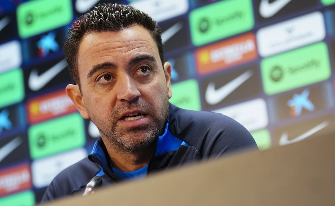 Xavi Hernández en conferencia de prensa / Foto: EFE