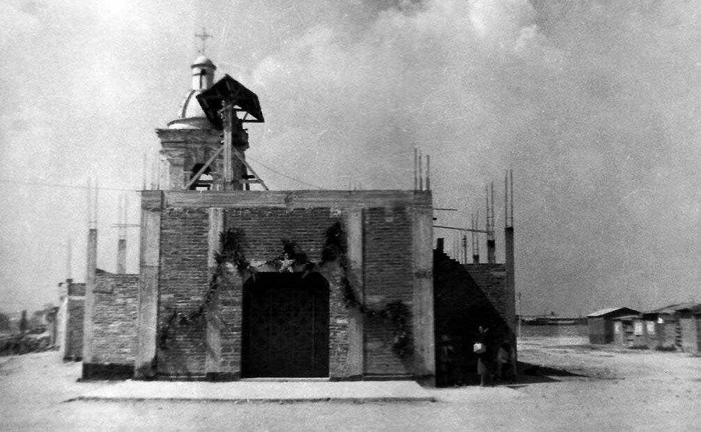 Antigua iglesia católica en la colonia Federal durante 1959. Foto: ESPECIAL.